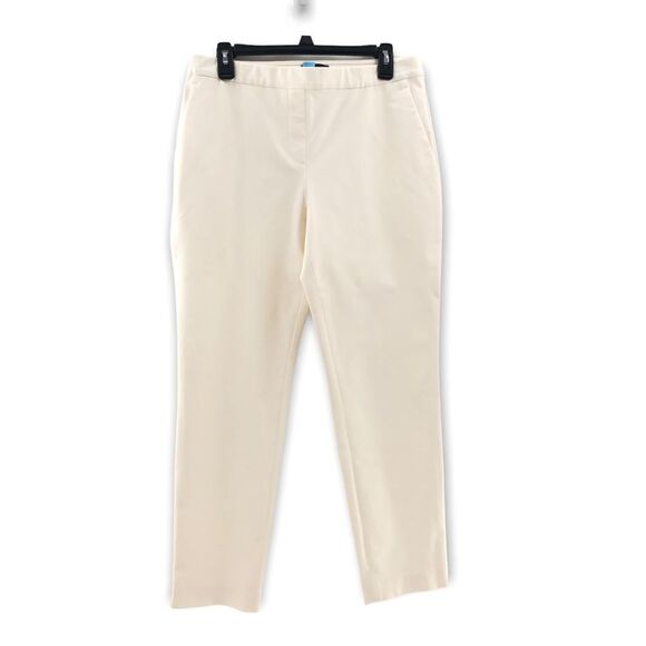Theory Thaniel Approach Stretch Cropped Pants Ivory 10 - Picture 2 of 9